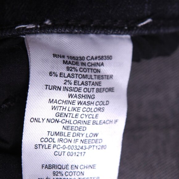 Current Elliott The Stiletto Skinny Jeans Ripped Knee Distressed Denim Black - Picture 10 of 13